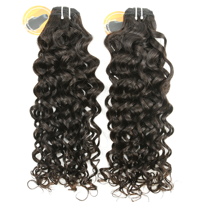 #1b Virgin Indian Hair Weft italy curly
