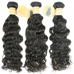 #1b Virgin Peruvian Human Hair Weft indian curly