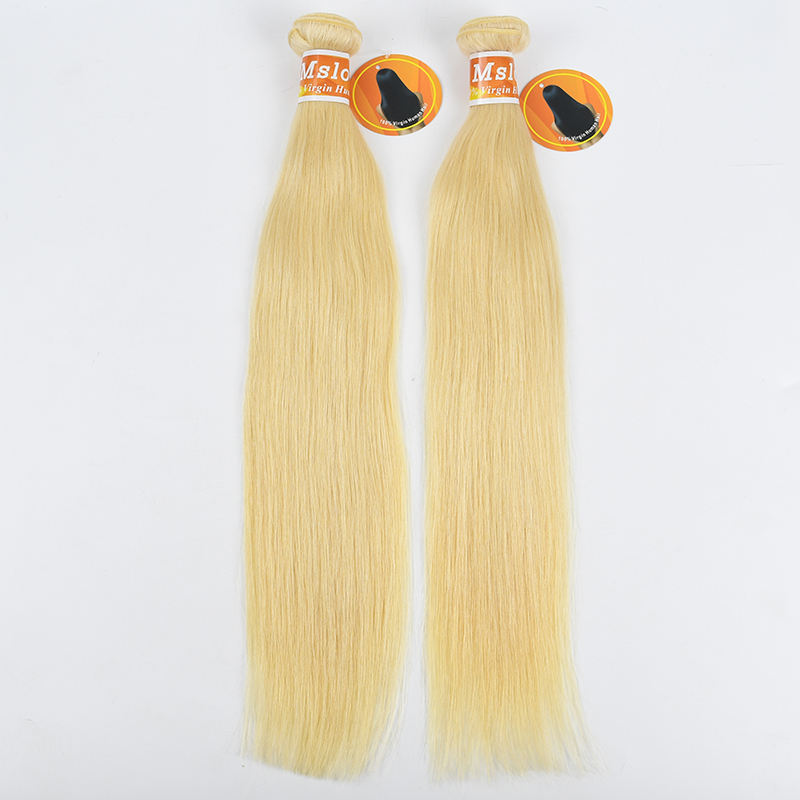#613 Blonde Raw European Hair Weft Straight