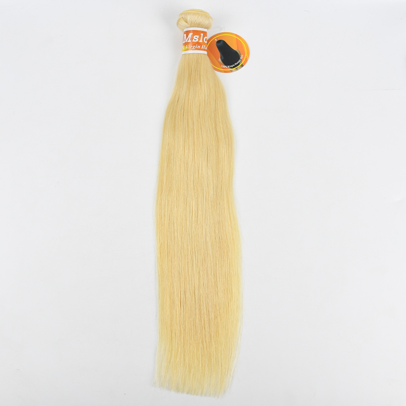 #613 Blonde European Raw  Hair Weft Straight