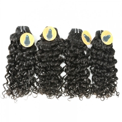 #1b Indian Raw  Hair Weft italy curly