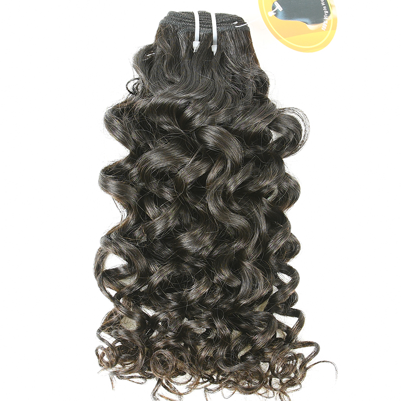 #1b Raw Peruvian Hair Weft italy curly