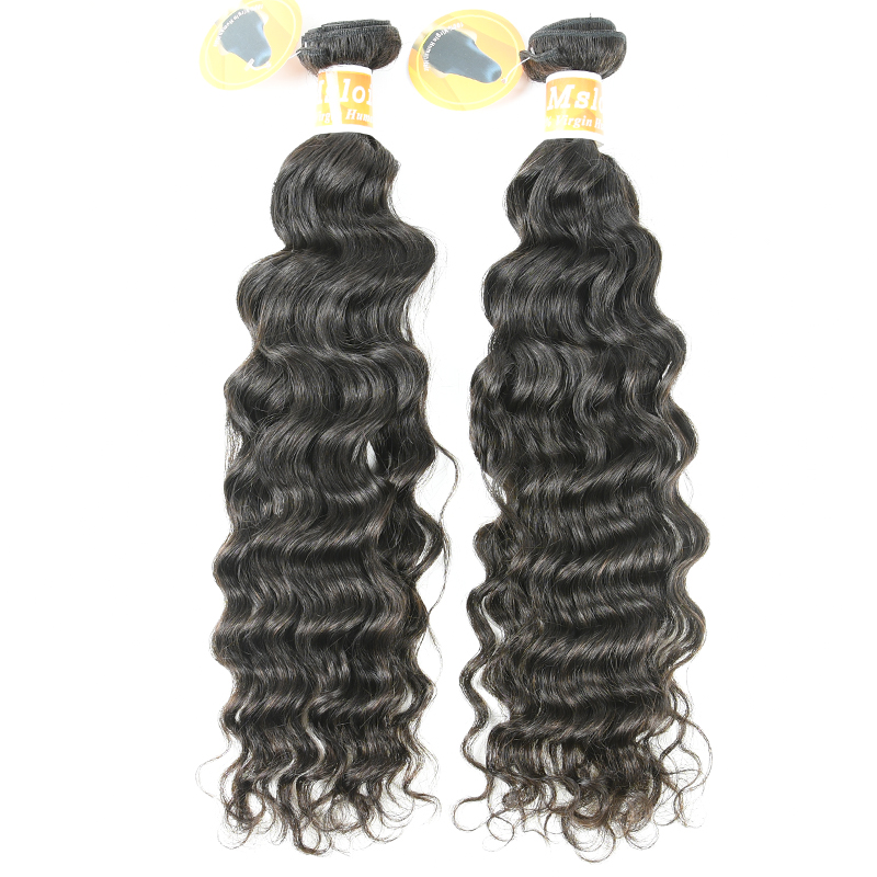 #1b Raw Peruvian Human Hair Weft indian curly