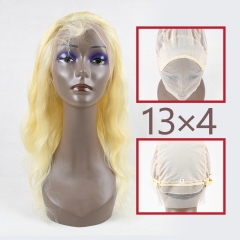 #613 Blonde Raw European Hair 13x4 Frontal Wig body wave