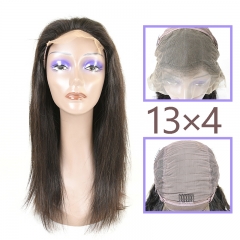 Natural #1b Indian Virgin Hair 13x4 frontal wig straight