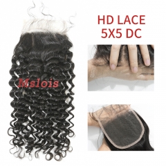 HD Lace Virgin Human Hair Deep Curly 5×5 Lace Closure