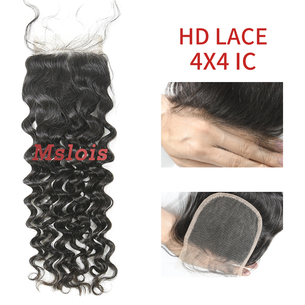 HD Lace Virgin Human Hair Italian Curly 4x4 Lace Closure