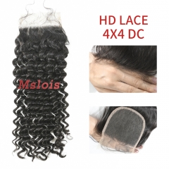 HD Lace Virgin Human Hair Deep Curly 4x4 Lace Closure