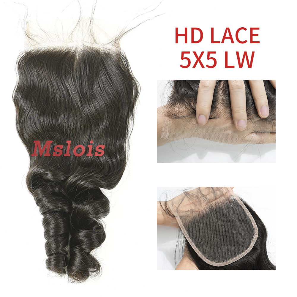 HD Lace Virgin Human Hair Loose Wave 5×5 Lace Closure