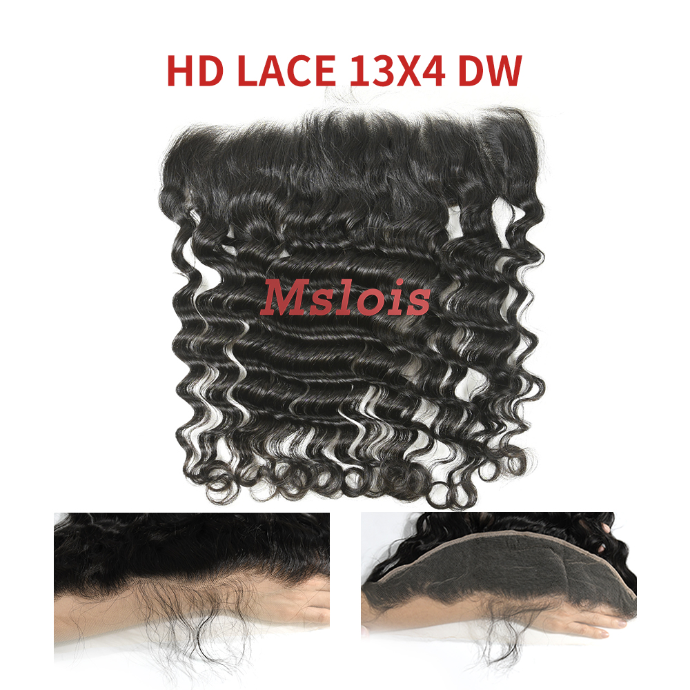 HD Lace Virgin Human Hair Deep Wave 13x4 Lace Closure