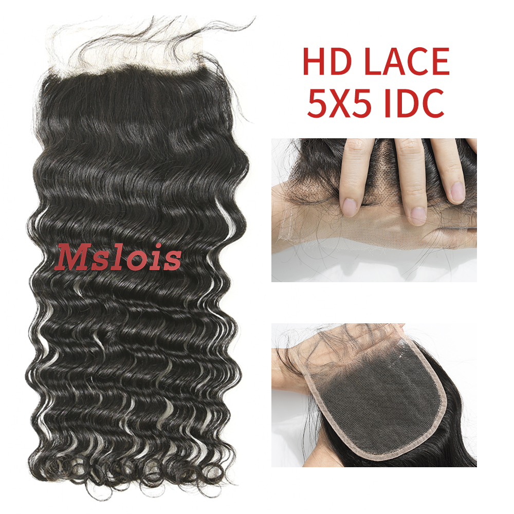 HD Lace Virgin Human Hair Indian Curly 5×5 Lace Closure