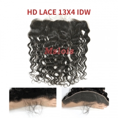 HD Lace Virgin Human Hair Indian Wave 13x4 Lace Closure