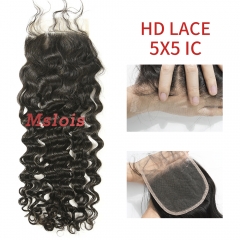 HD Lace Virgin Human Hair Italian Curly 5×5 Lace Closure