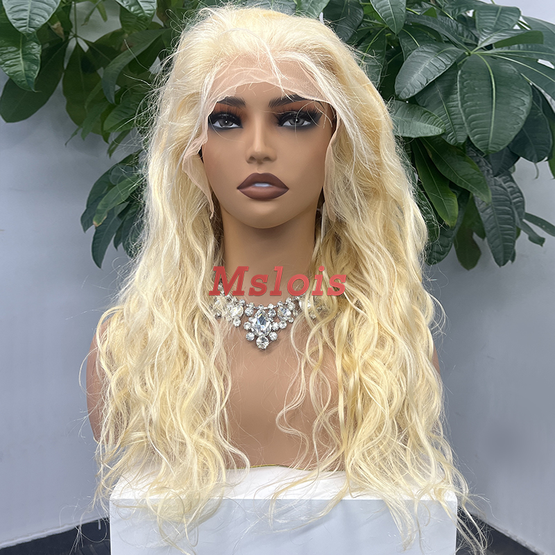 #613 Blonde European Raw Human Hair HD 13×4 frontal wig Body Wave