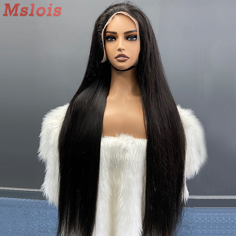 Natural #1b Brazilian Virgin Human Hair 13x4 frontal wig straight