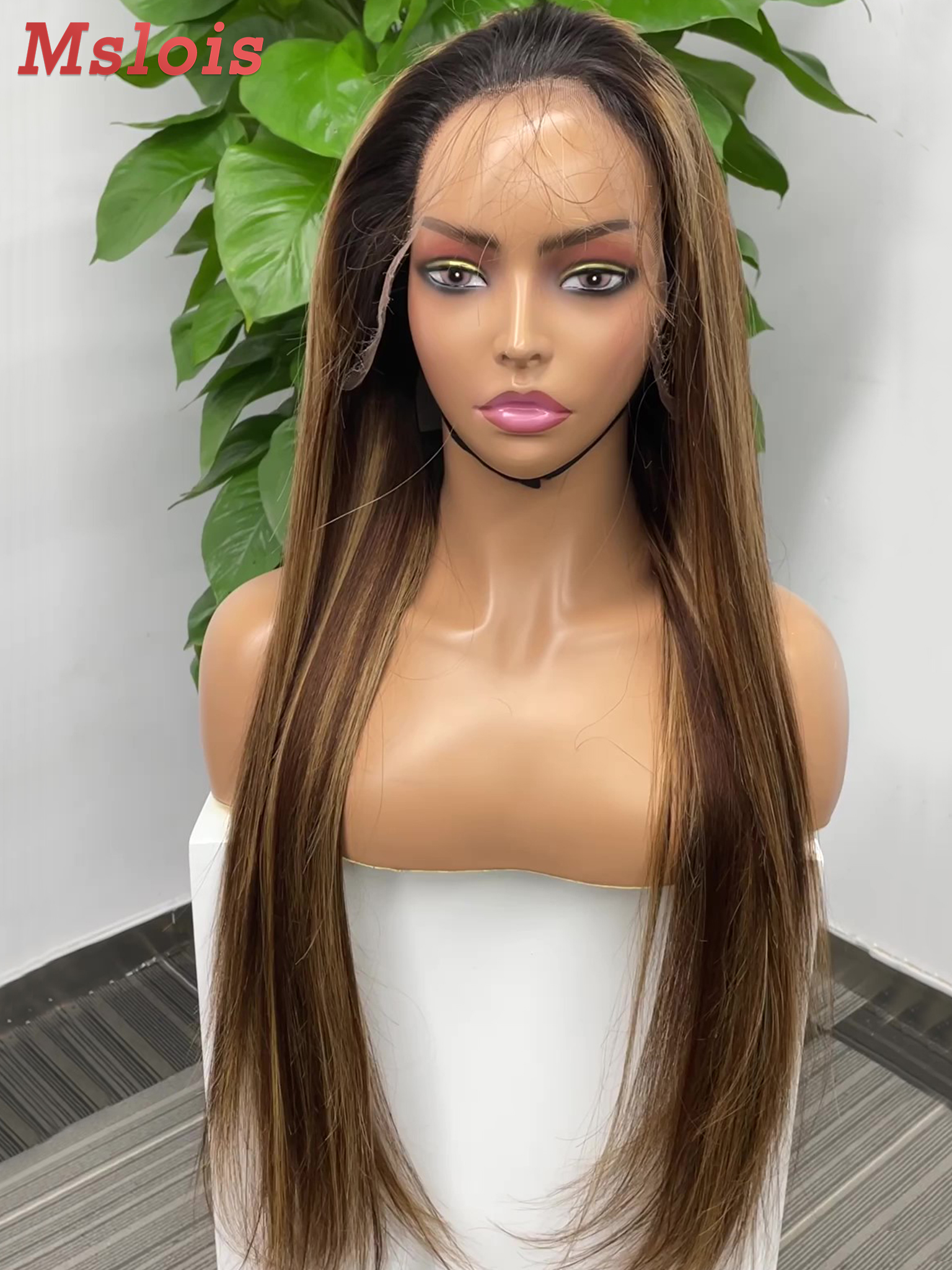 Highlight Straight 13X4 HD 200% Density 24 Inch Wig Free Shipping