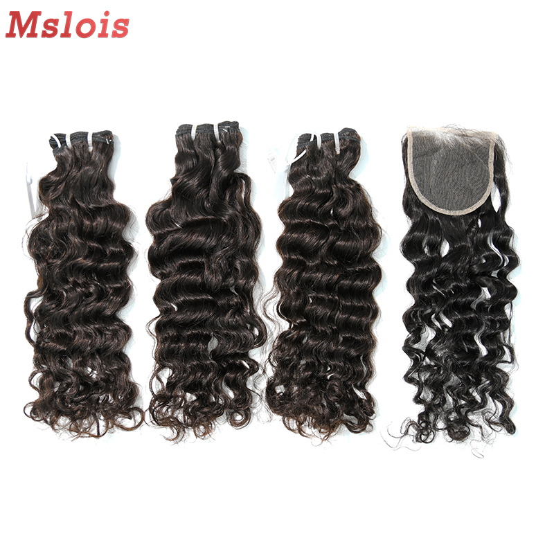 Virgin Indian Wave 14 16 18 Inch And 4x4 HD Lace 16 Inch  Free Shipping