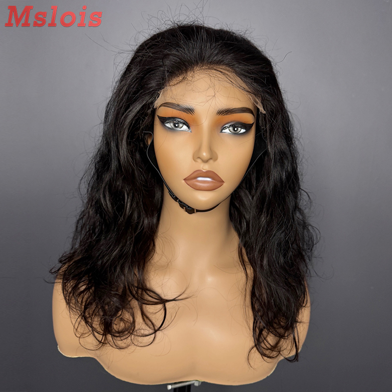#1b Brazilian Raw Human Hair 4x4 closure wig body wave